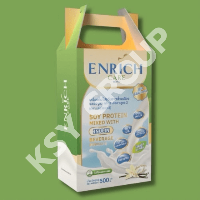 เครื่องดื่มโปรตีนจากถั่วเหลือง Enrich care (สูตรไม่มีน้ำตาล)